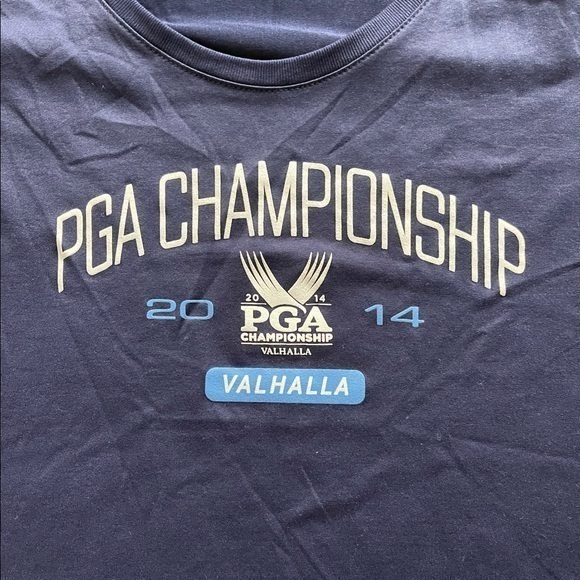 UNDER ARMOUR Navy Blue Performance PGA Championship Shirt Vintage‎ Size Large - Picture 2 of 4